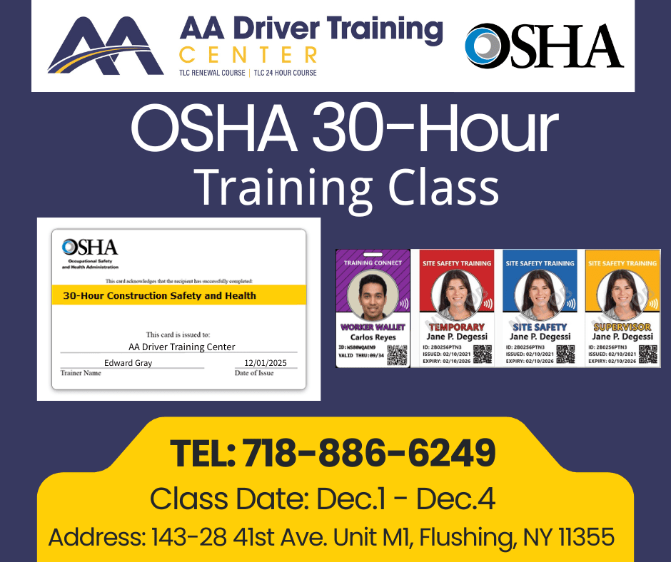 OSHA 30-Hour Training Class in New York City, Brooklyn, Queens